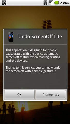 Undo Screen Off Lite screenshot 1