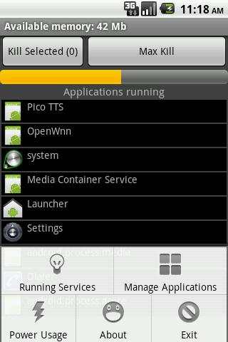 Task Killer ProMax Mini screenshot 2