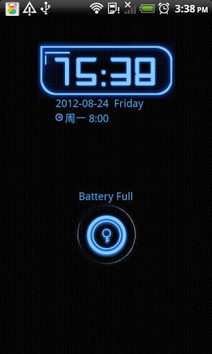 Go Locker Blue Glow Theme 3 تصوير الشاشة