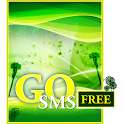Green Dandelion Theme 4 GO SMS on 9Apps