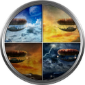 Beautiful seasons weather icon
