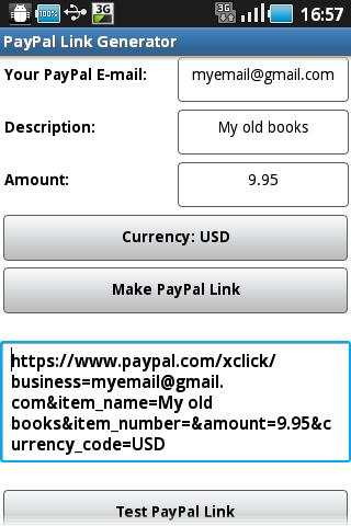 PayPal Link Generator screenshot 1