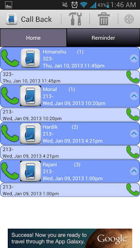 Call Back screenshot 2
