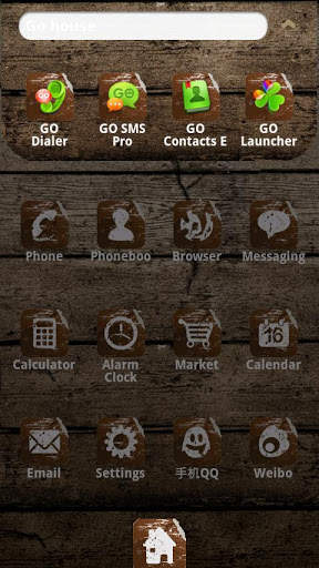ZT Wood Theme GO Launcher EX screenshot 2