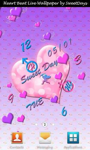 Heart Beat Live Wallpaper L 2 تصوير الشاشة