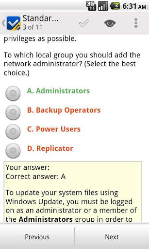 VCE Mobile Lite screenshot 3