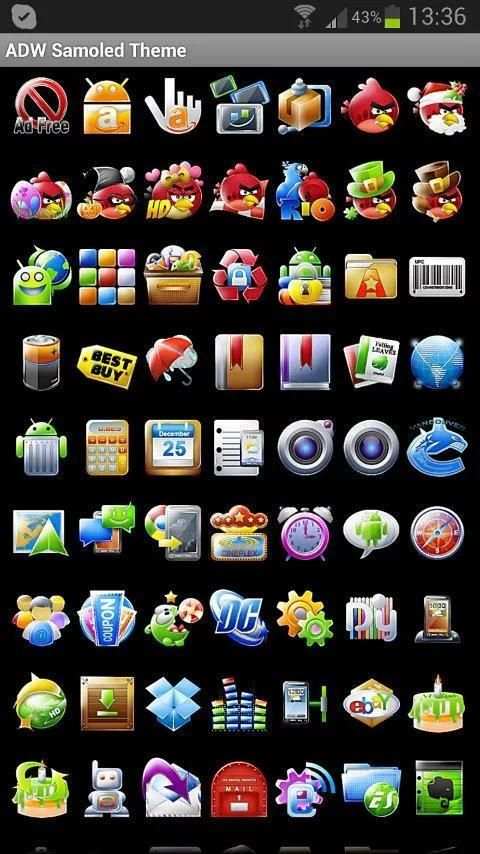 ADW Theme Samoled screenshot 1