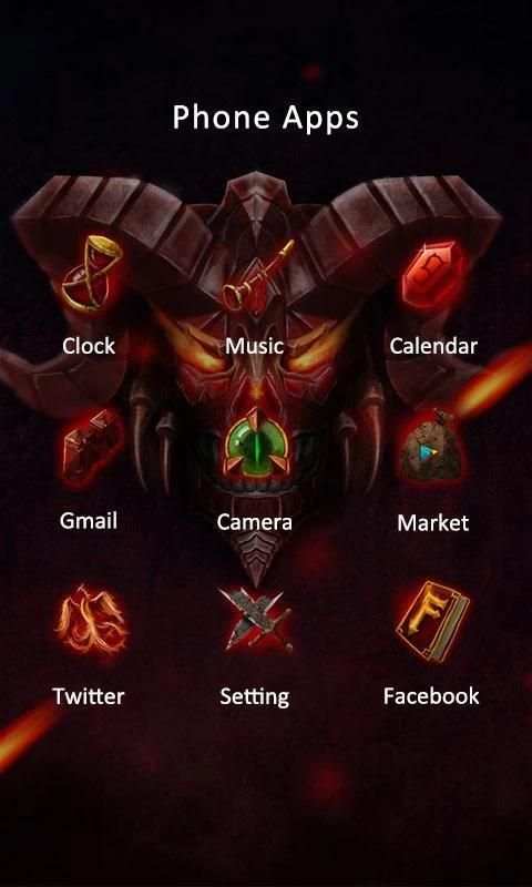 Devil Theme-ZERO Launcher 1 تصوير الشاشة