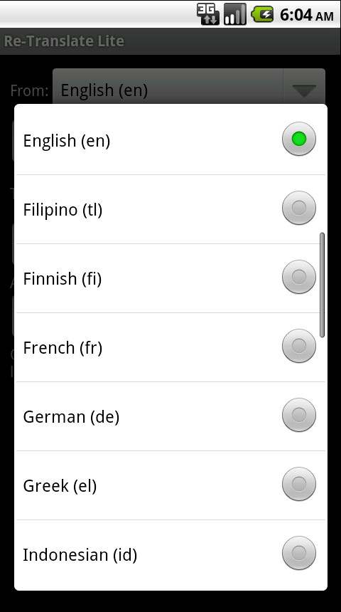 Re-Translate Lite screenshot 2