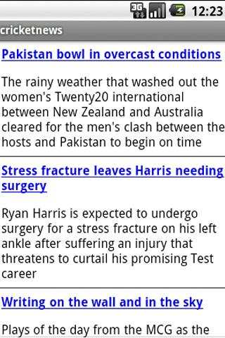 Cricket News screenshot 2