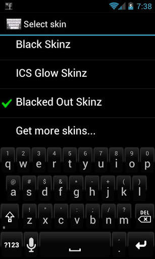 Blacked Out Keyboard Skinz screenshot 1