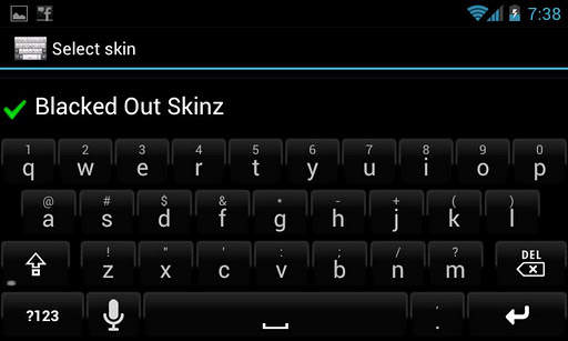 Blacked Out Keyboard Skinz screenshot 2