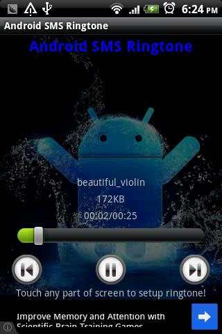 Android SMS Ringtone 4 تصوير الشاشة