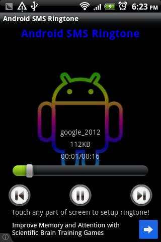 Android SMS Ringtone 2 تصوير الشاشة