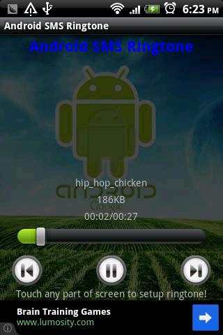Android SMS Ringtone 5 تصوير الشاشة