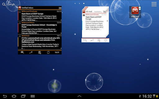 Gmail Widgets Trial скриншот 2