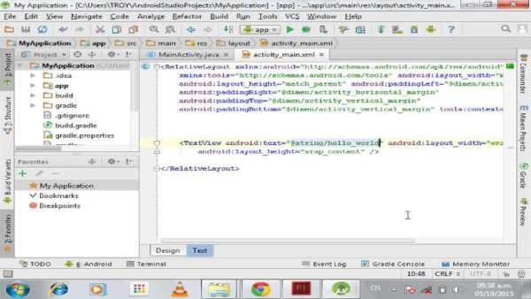 tutorial for android studio screenshot 2
