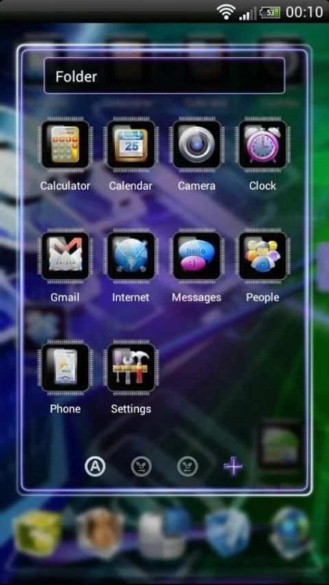 Next Launcher Tech Theme screenshot 3