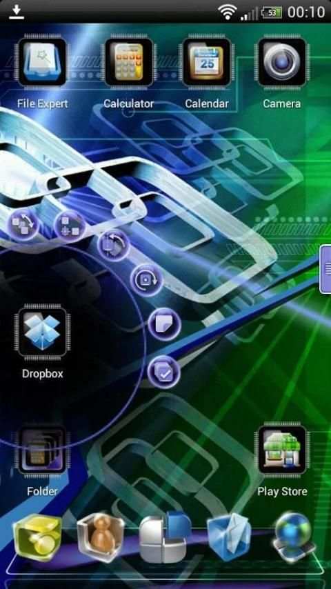 Next Launcher Tech Theme screenshot 5