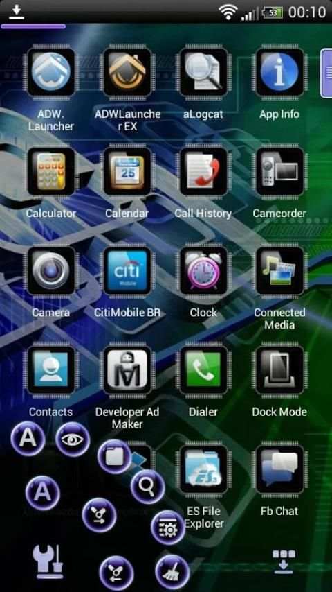 Next Launcher Tech Theme screenshot 4