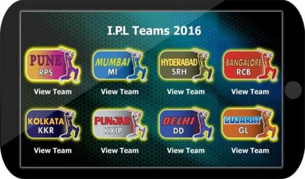 Schedule for IPL 2016 स्क्रीनशॉट 4