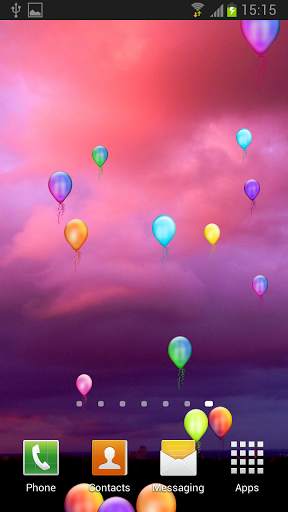 Balloons Live Wallpaper 3 تصوير الشاشة