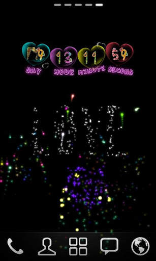 Love fireworks live wallpaper screenshot 1