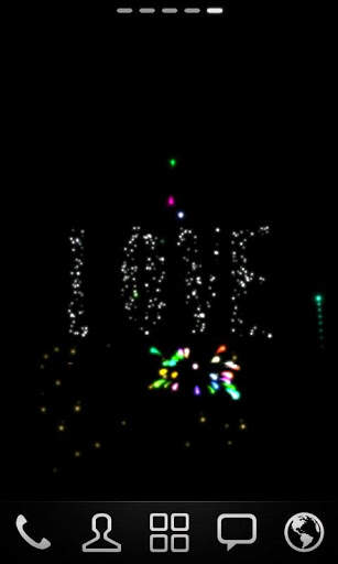 Love fireworks live wallpaper screenshot 2