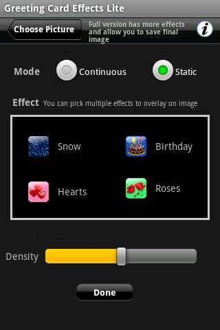 Greeting Card Effects Lite screenshot 1