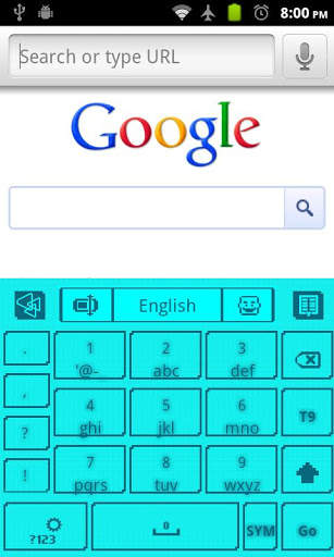 blue Indiglo Go Keyboard screenshot 5