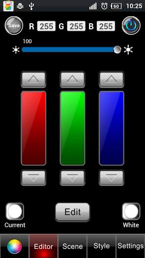 WiFi-100 LED controller screenshot 2