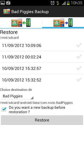 Bad Piggies Backup screenshot 2