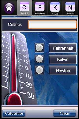 TEMPERATURE CONVERTER screenshot 1