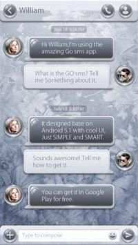 Tema SMS Silver Elegan screenshot 4