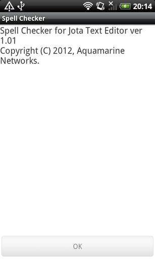 Spell Checker for Jota 1 تصوير الشاشة