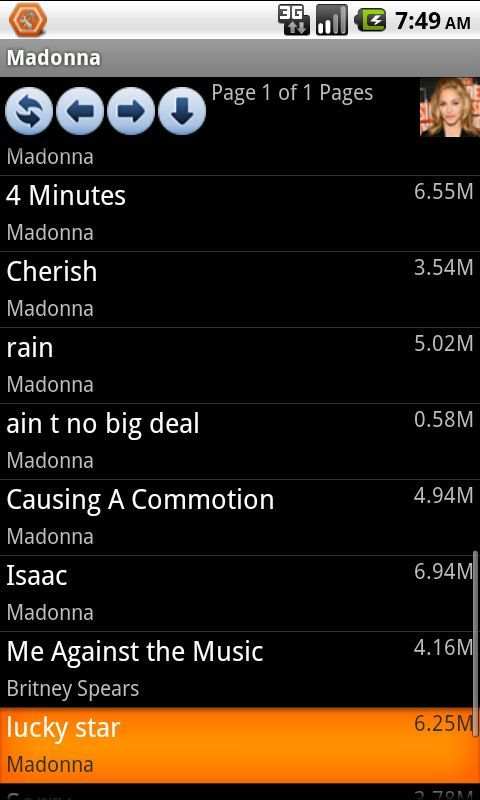 Madonna ringtone screenshot 2