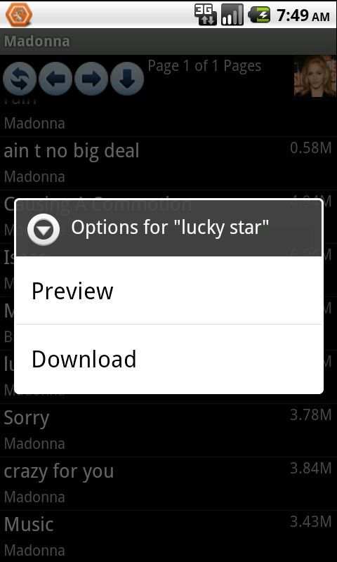 Madonna ringtone screenshot 3