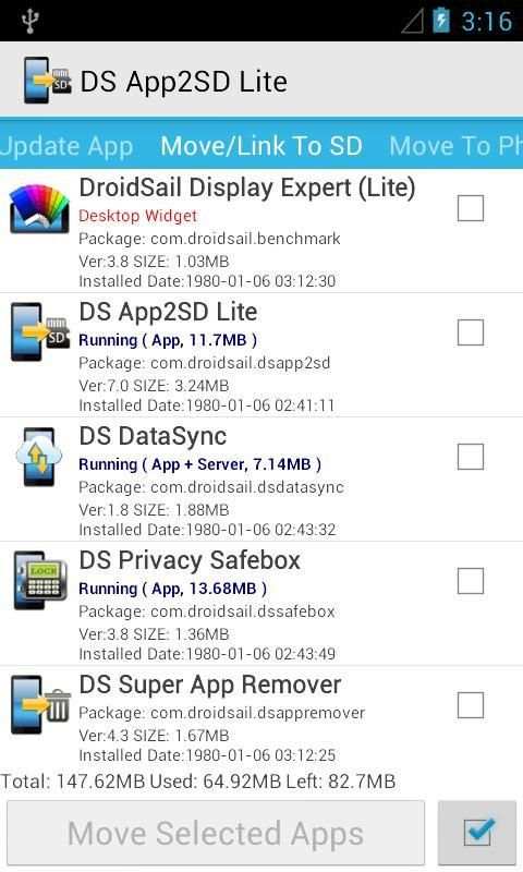 DS Super App2SD Lite screenshot 8