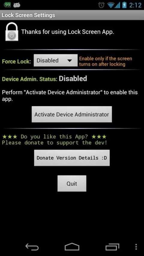 Lock Screen App स्क्रीनशॉट 1