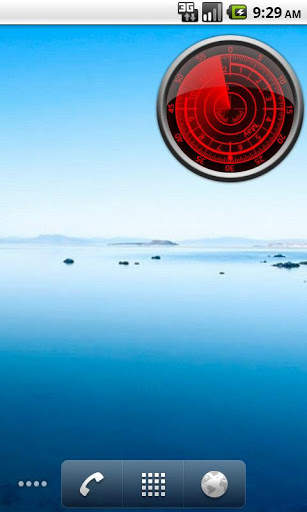 Radar Clock Widget Light screenshot 3