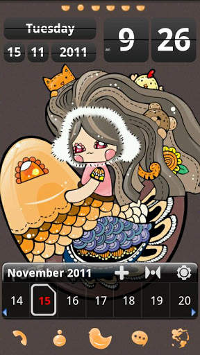 SWEET Theme GO Launcher EX 5 تصوير الشاشة