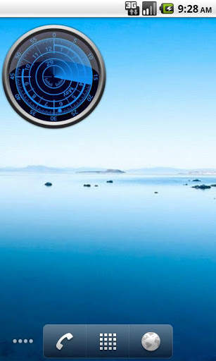 Radar Clock Widget Light screenshot 2