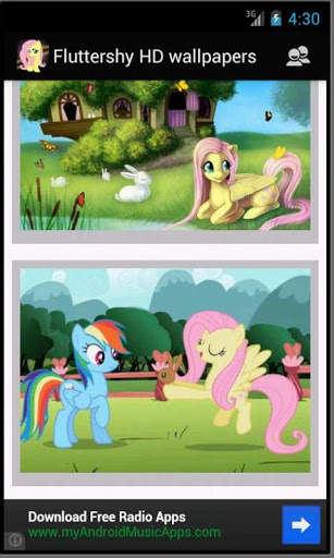 Fluttershy pony HD wallpapers screenshot 1