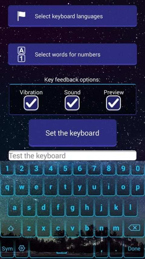 Starry Sky Keyboard Changer screenshot 6