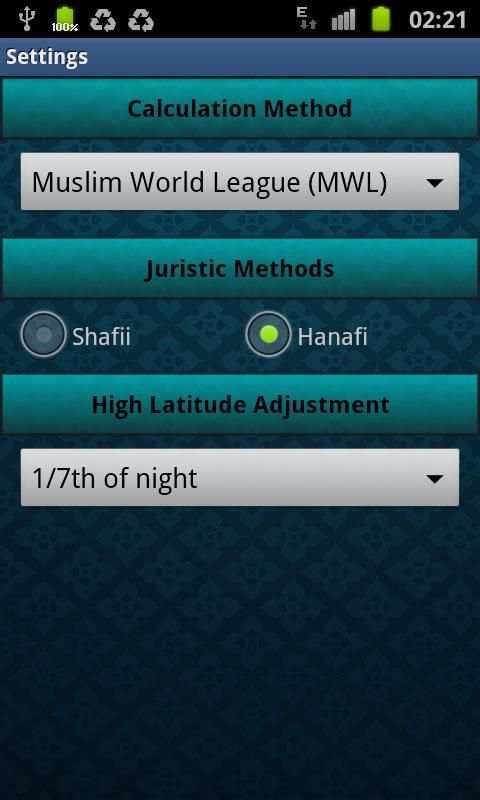 Salat Time Widget screenshot 2