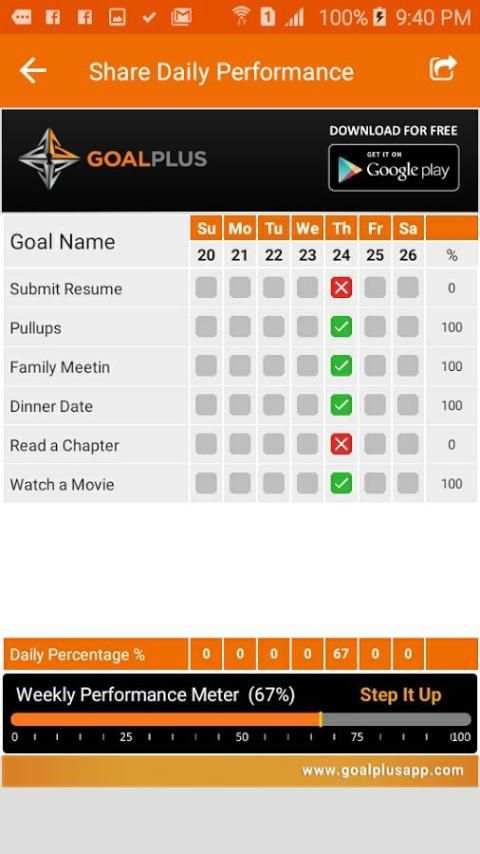 Goalplusapp.com - Goal Plus screenshot 4