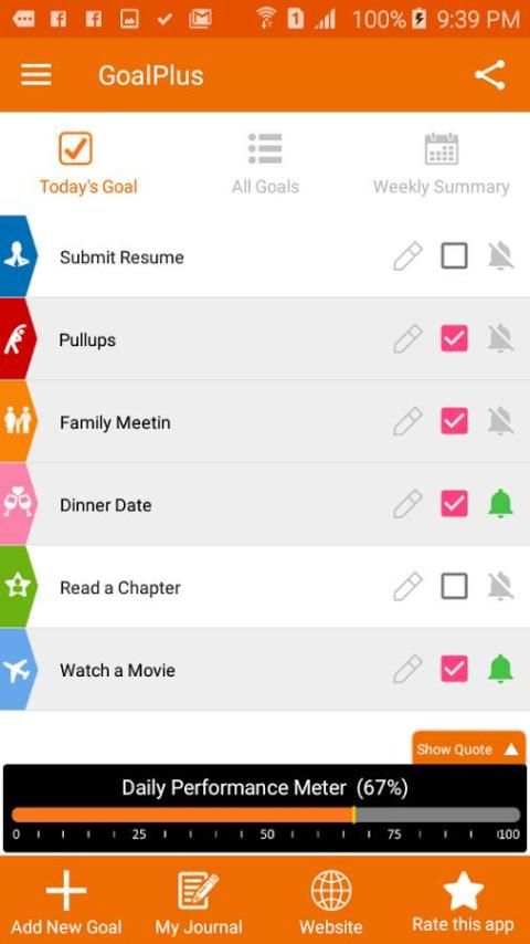 Goalplusapp.com - Goal Plus screenshot 1