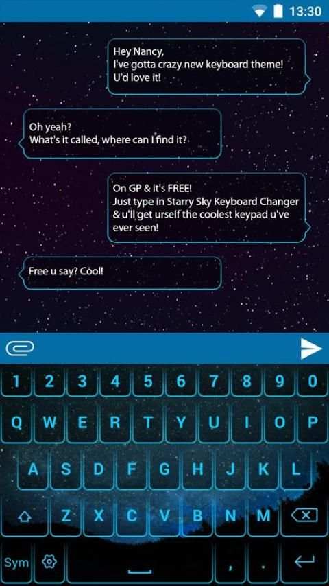 Starry Sky Keyboard Changer screenshot 3