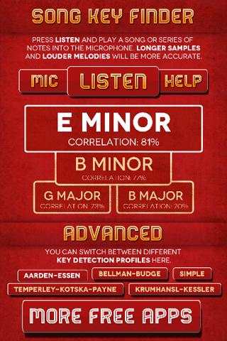 Song Key Finder screenshot 1
