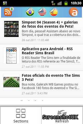 RSS Reader SiteThe Sims - Free screenshot 2